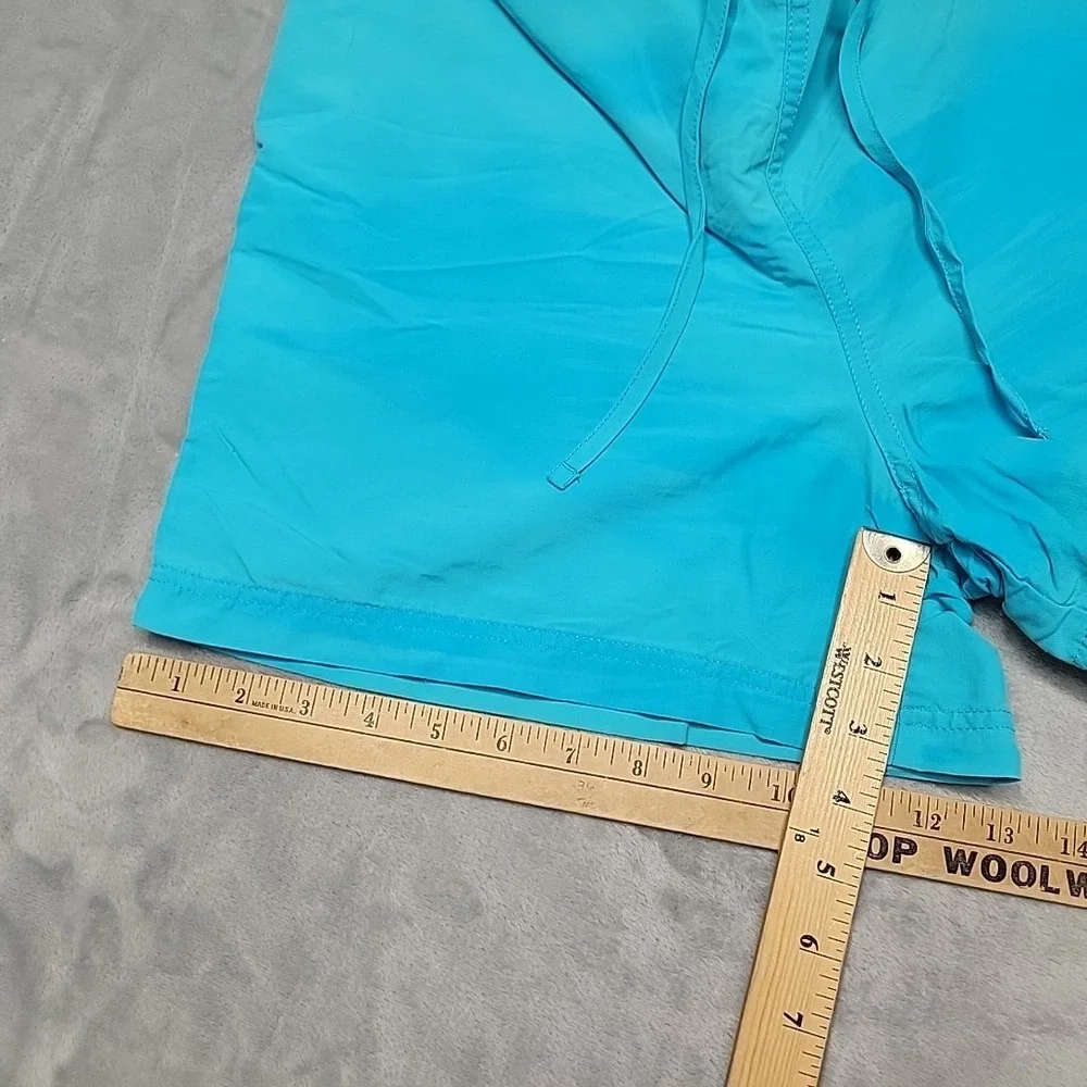 L.L. Bean Shorts Mens M Blue Supplex Nylon Board Swim Trunks Hiking Outdoor